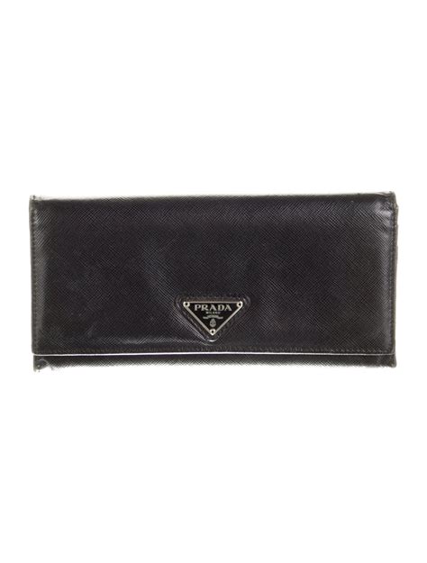 prada tessuto continental wallet